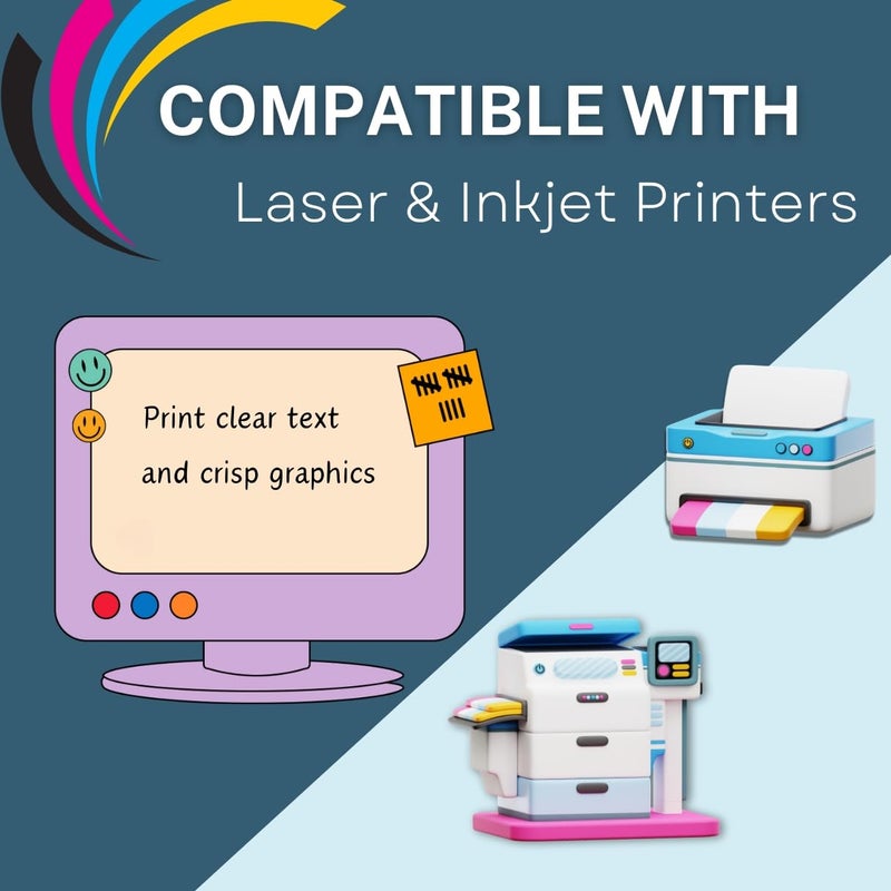 PACKZON Printable Address Labels for Laser & Inkjet Printers Blank Mailing Labels 30 Labels per Sheet 2.625 x 1 Inch (3000/100 Sheets) - Image 5